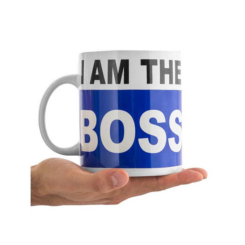 Tasse grande taille "I am the boss" - CadeauLeo.com